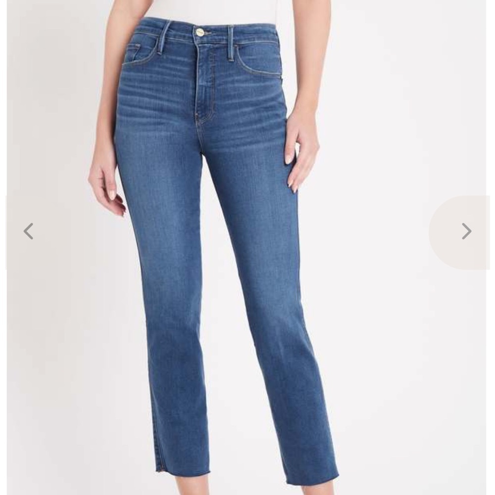 Frame Denim Le Sylvie Slender Straight Leg Blue Jeans